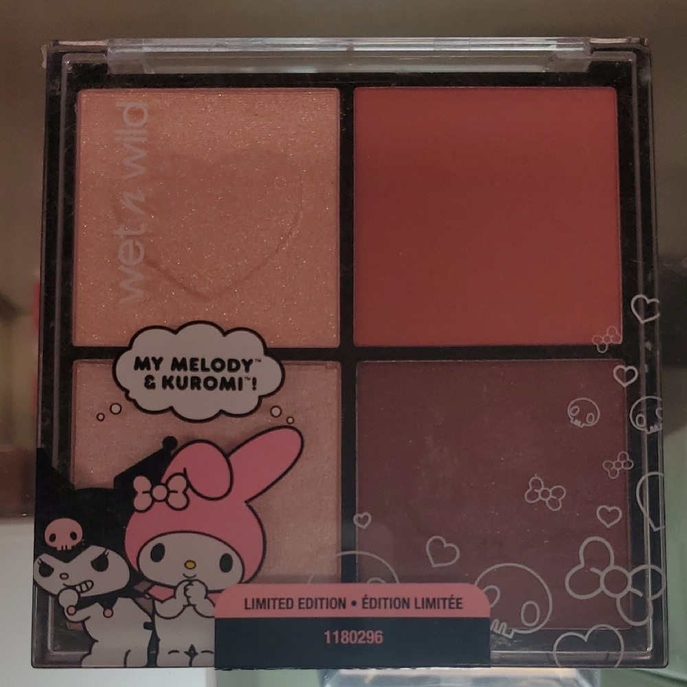 Wet n Wild My Melody And Kuromi Blush Palette for Natural Rosy Cheeks